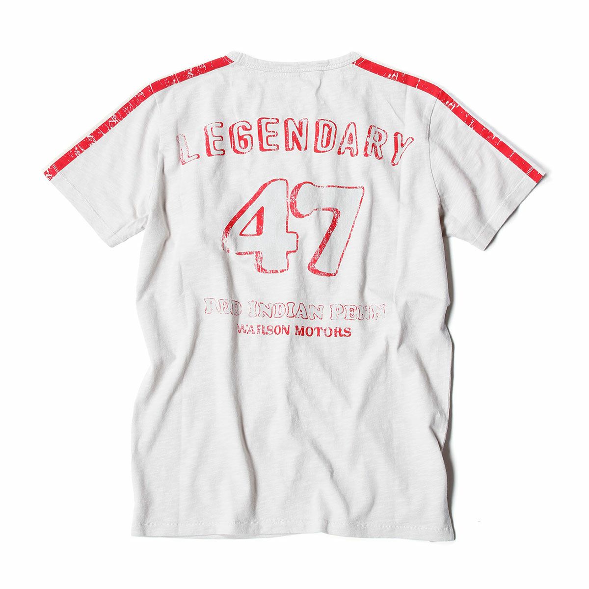 Warson Motors｜インディアン Tシャツ｜グレー