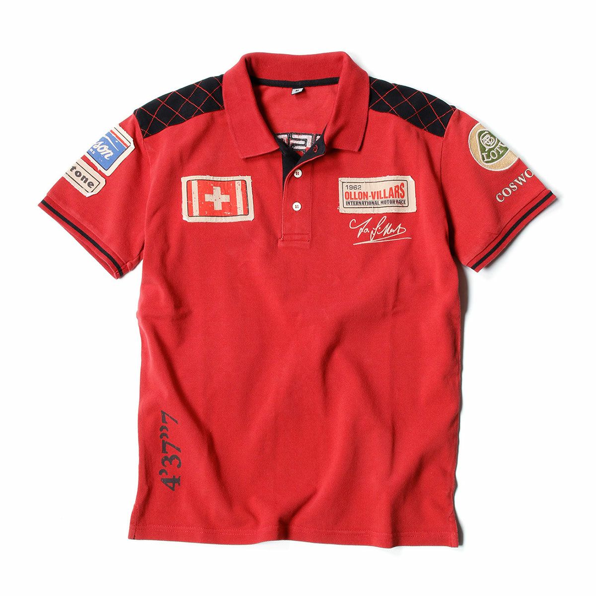 Warson Motors｜オロン ヴィラール 1962 シフェール ポロ｜ポロシャツ｜レッド