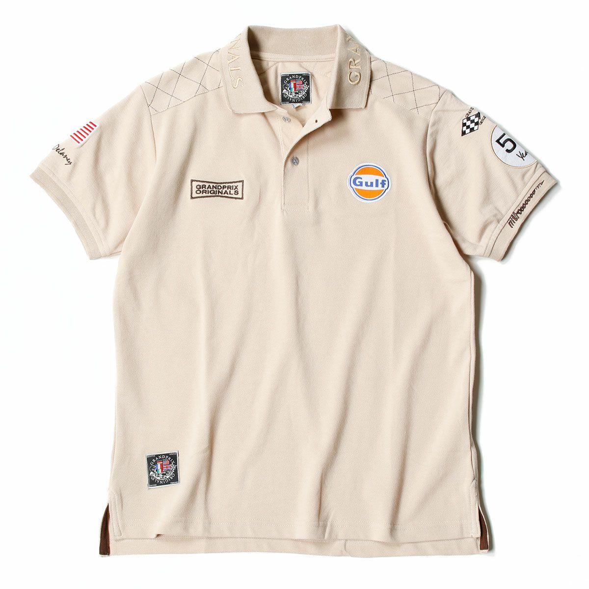 GULF｜M.ディレイニー ポロ｜ポロシャツ｜サンド