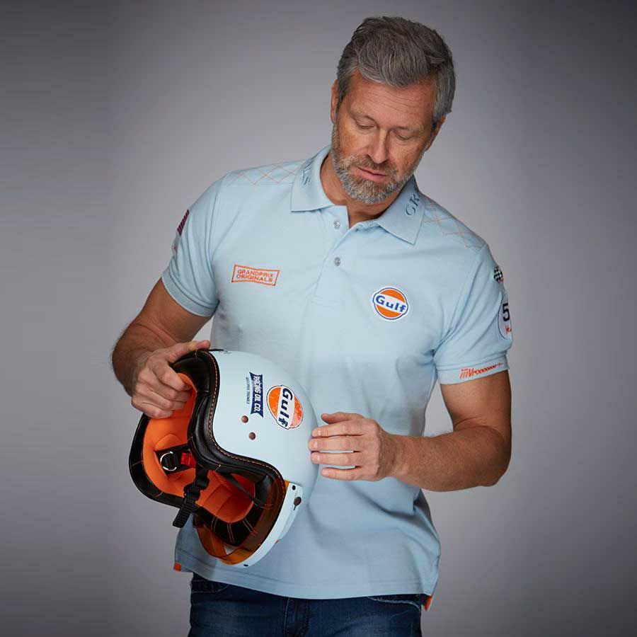 GULF｜M.ディレイニー ポロ｜ポロシャツ｜ガルフブルー