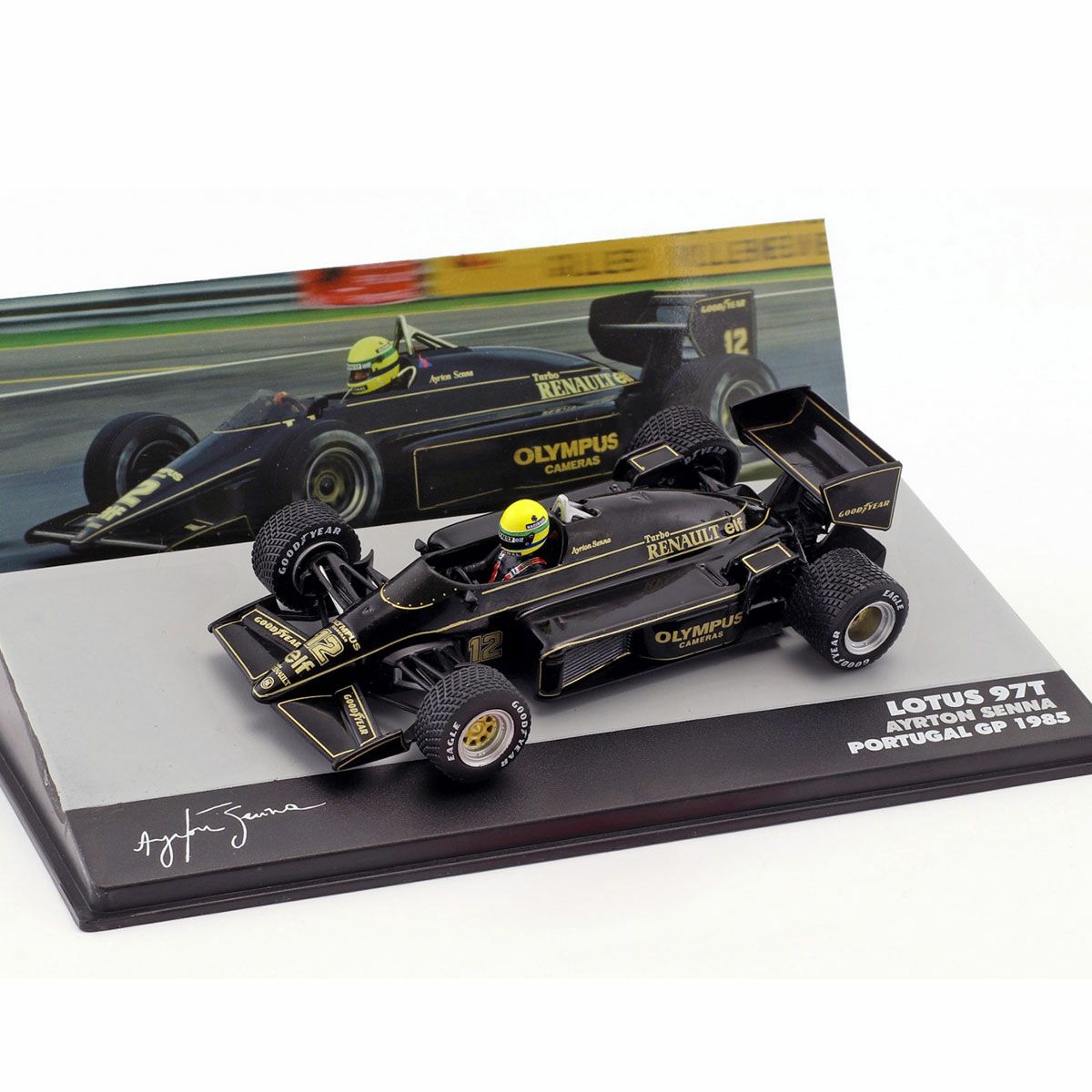 1/43 スケール ロータス 97T アイルトン・セナ #12 1985 ポルトガルGP 