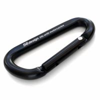 56design｜ロゴ カラビナ｜キーホルダー｜ブラック