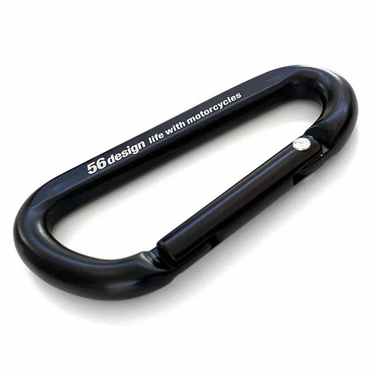 56design｜ロゴ カラビナ｜キーホルダー｜ブラック