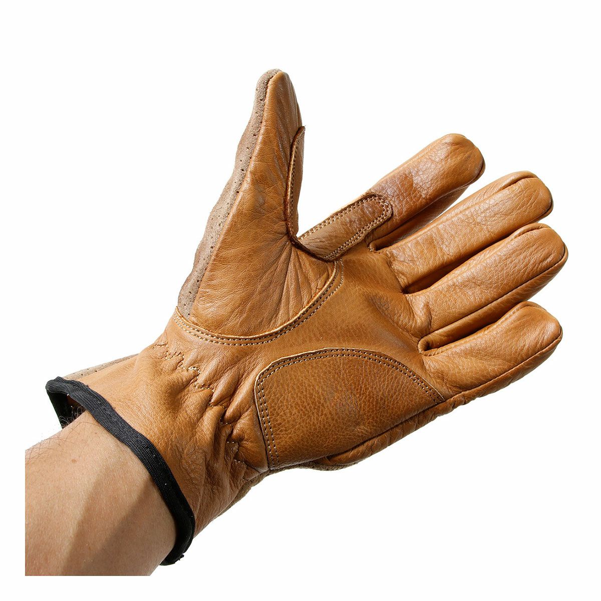 Fuel Motorcycles｜フラット グローブ｜3シーズン｜タン｜モデル着用