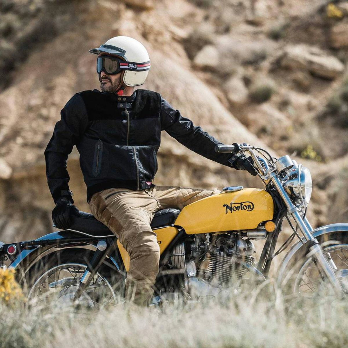 Fuel Motorcycles｜アリゾナ ジャケット｜メッシュ｜ブラック｜モデル着用