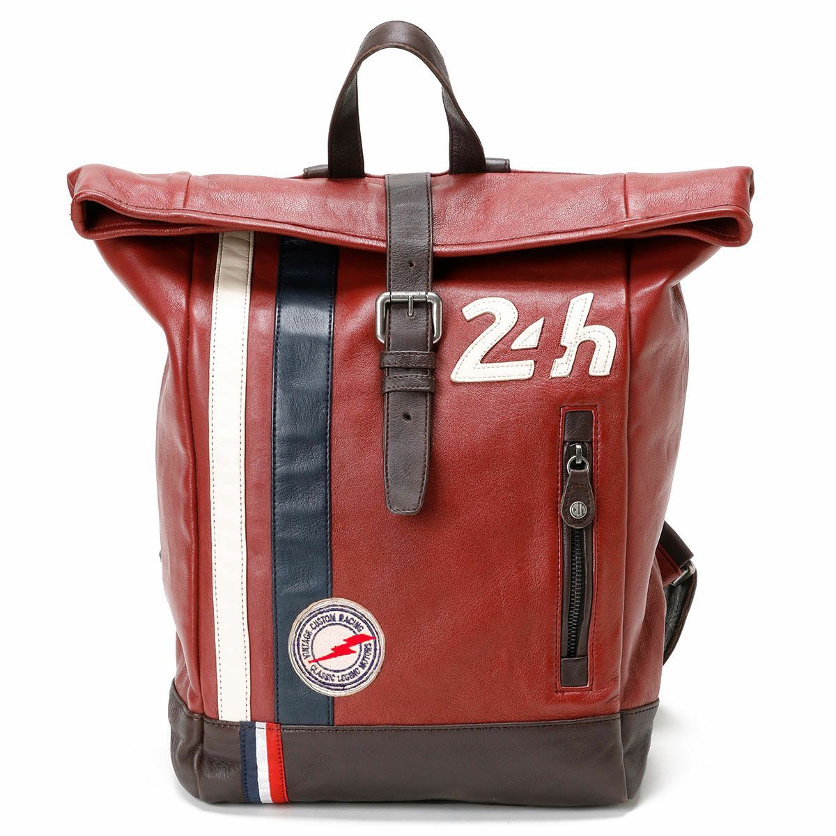 CLASSIC LEGEND MOTORS｜【ル・マン24時間レース・オフィシャルライセンス商品】レザー バックパック｜レッド
