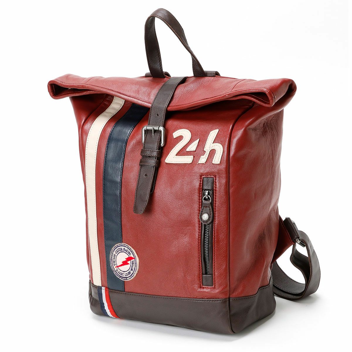 CLASSIC LEGEND MOTORS｜【ル・マン24時間レース・オフィシャルライセンス商品】レザー バックパック｜レッド