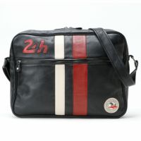 CLASSIC LEGEND MOTORS｜【ル・マン24時間レース・オフィシャルライセンス商品】メッセンジャー レザー バッグ｜ブラック