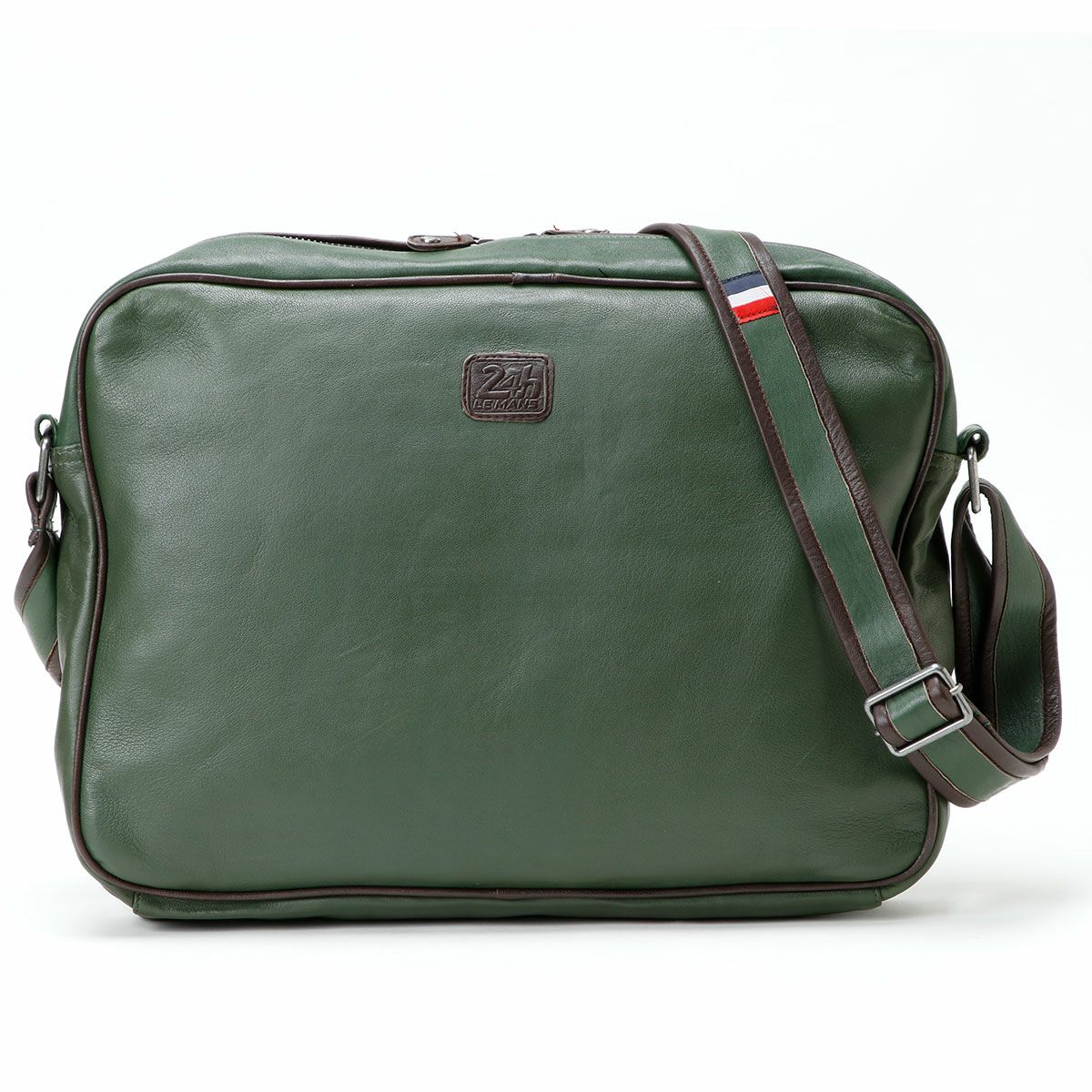 CLASSIC LEGEND MOTORS｜【ル・マン24時間レース・オフィシャルライセンス商品】メッセンジャー レザー バッグ｜グリーン