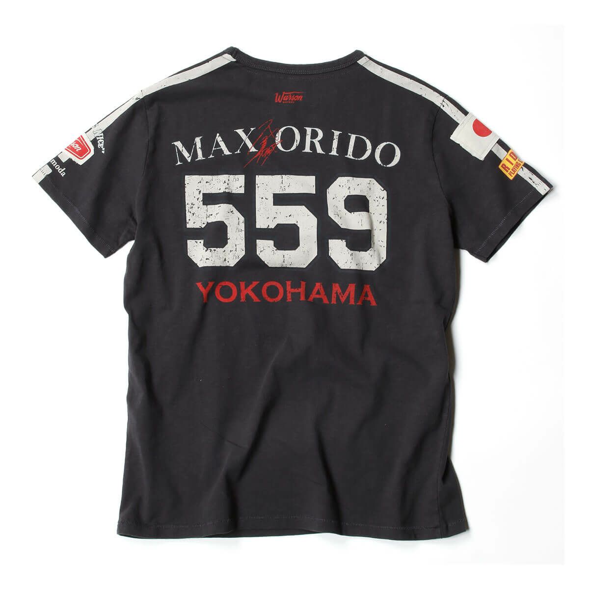 Warson Motors｜MAX ORIDO Tシャツ｜カーボン