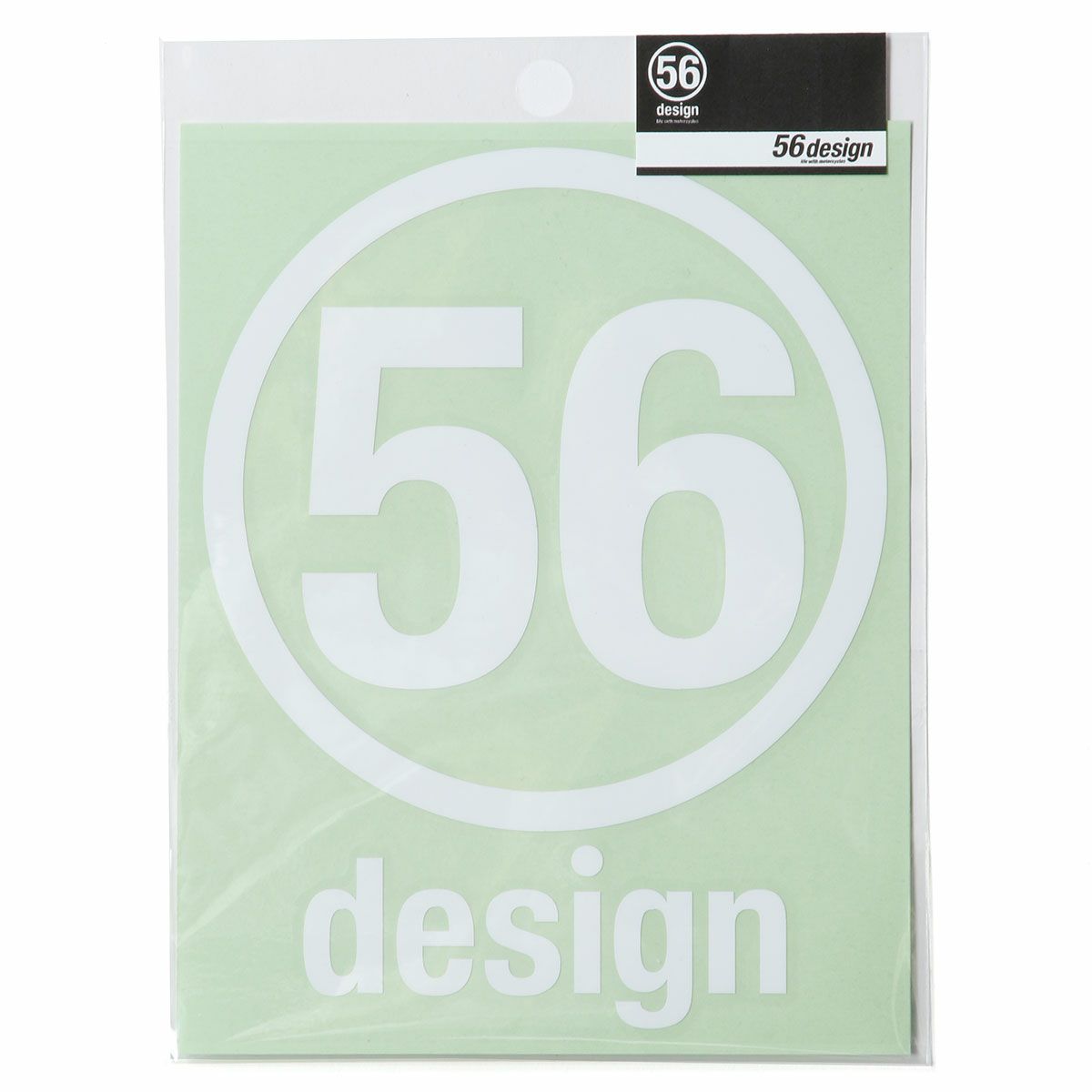 56design｜56design ロゴステッカー（サークル_140）｜ステッカー｜ホワイト