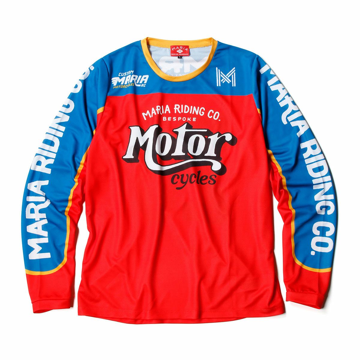 Maria Riding Company｜エニー サンデー マリア オフロード レーシング ジャージ｜MXジャージ｜ブルー×レッド