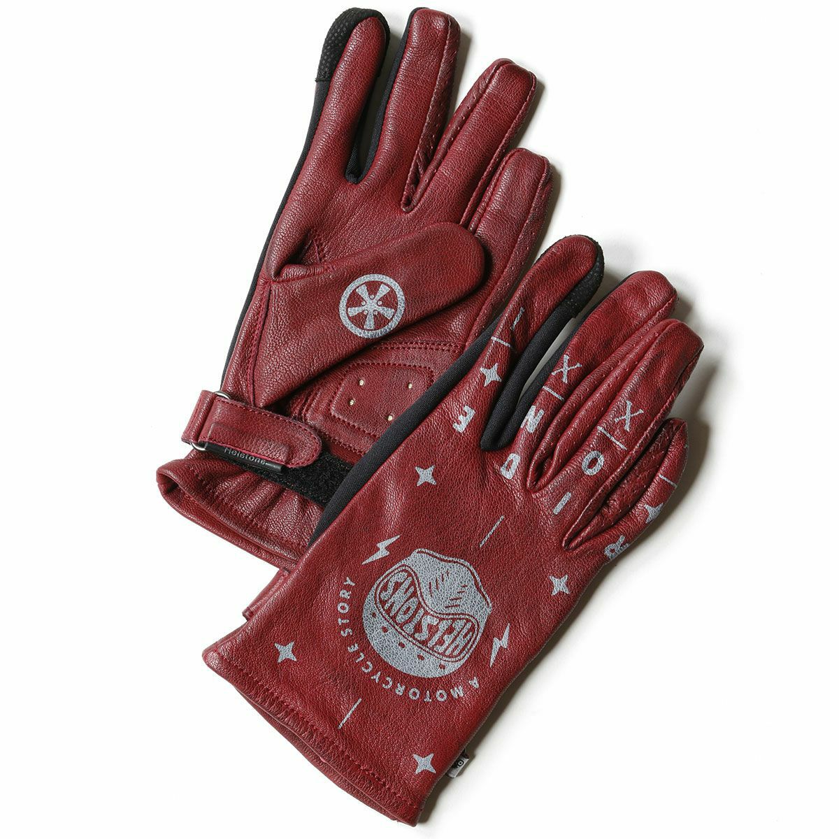 helstons｜グラフィック グローブ レディ｜3シーズン｜ボルドー