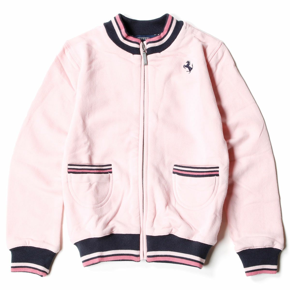 Ferrari｜フェラーリ フルジップ フリース キッズ｜スウェット｜ピンク