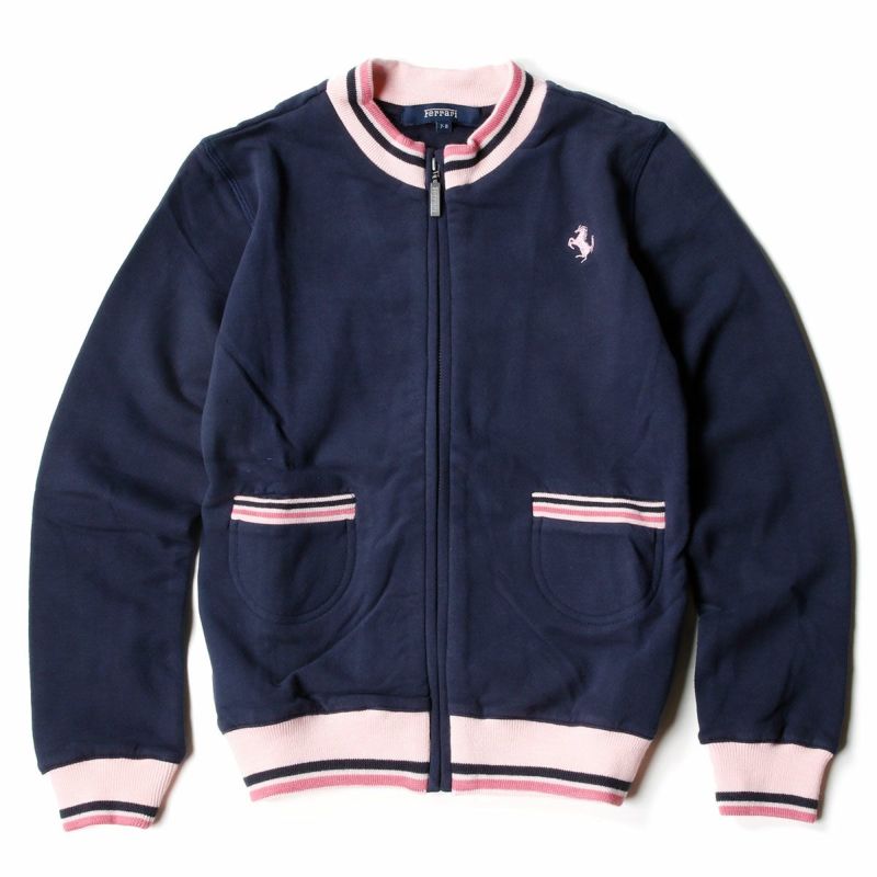 Ferrari｜フェラーリ フルジップ フリース キッズ｜スウェット｜ネイビー