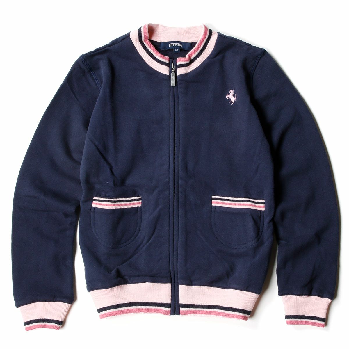 Ferrari｜フェラーリ フルジップ フリース キッズ｜スウェット｜ネイビー