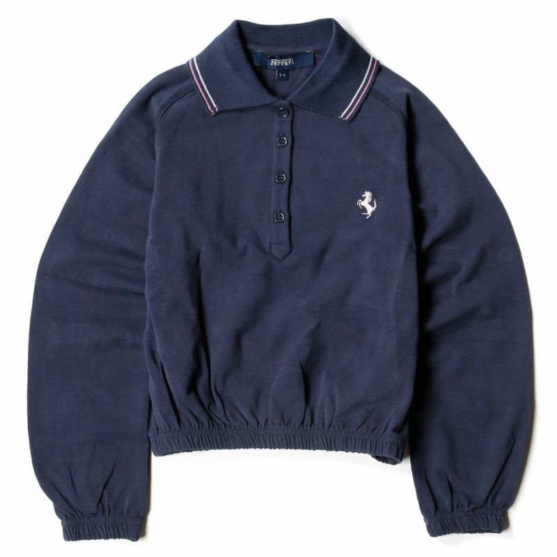 Ferrari｜フェラーリ ピケ 長袖 ポロシャツ キッズ｜