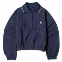 Ferrari｜フェラーリ ピケ 長袖 ポロシャツ キッズ｜