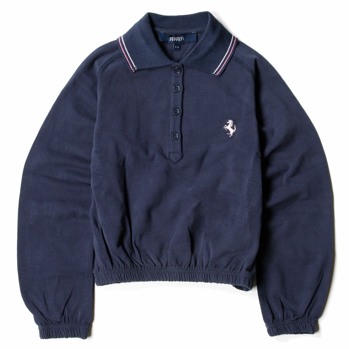 Ferrari｜フェラーリ ピケ 長袖 ポロシャツ キッズ｜