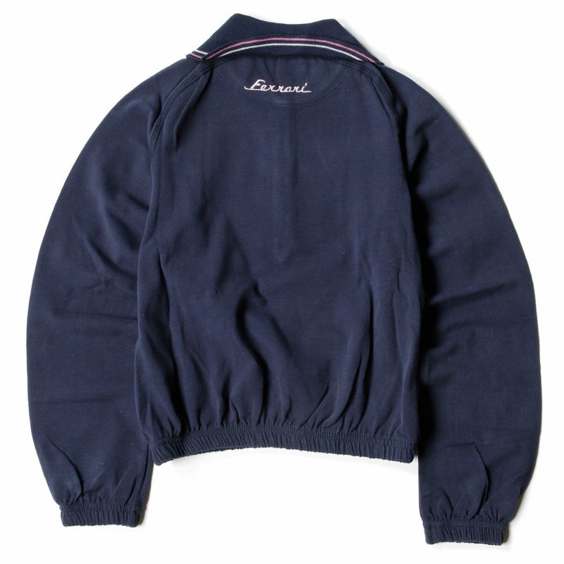 Ferrari｜フェラーリ ピケ 長袖 ポロシャツ キッズ｜ネイビー