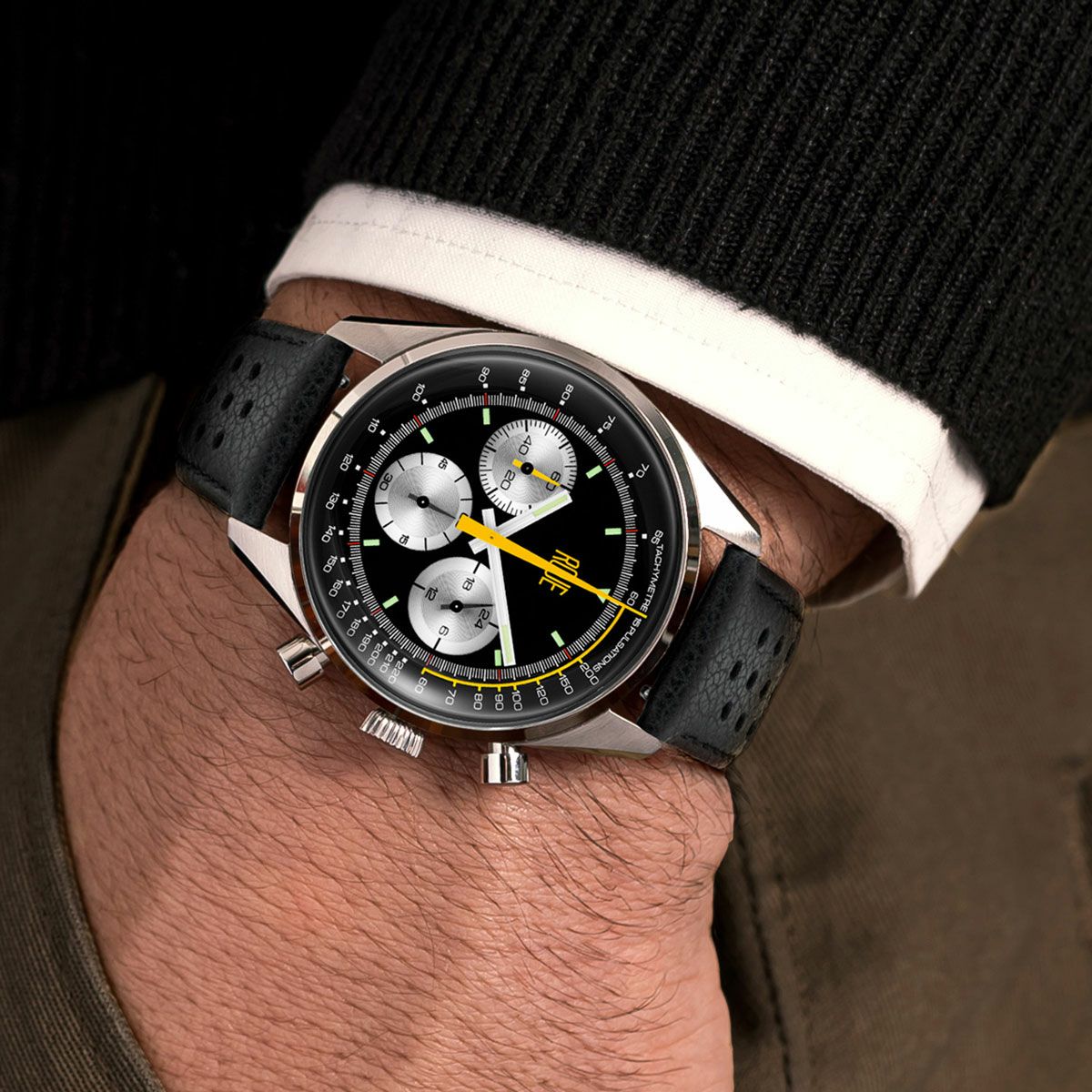 ROUE｜TPS FOUR｜時計｜ブラック×シルバー