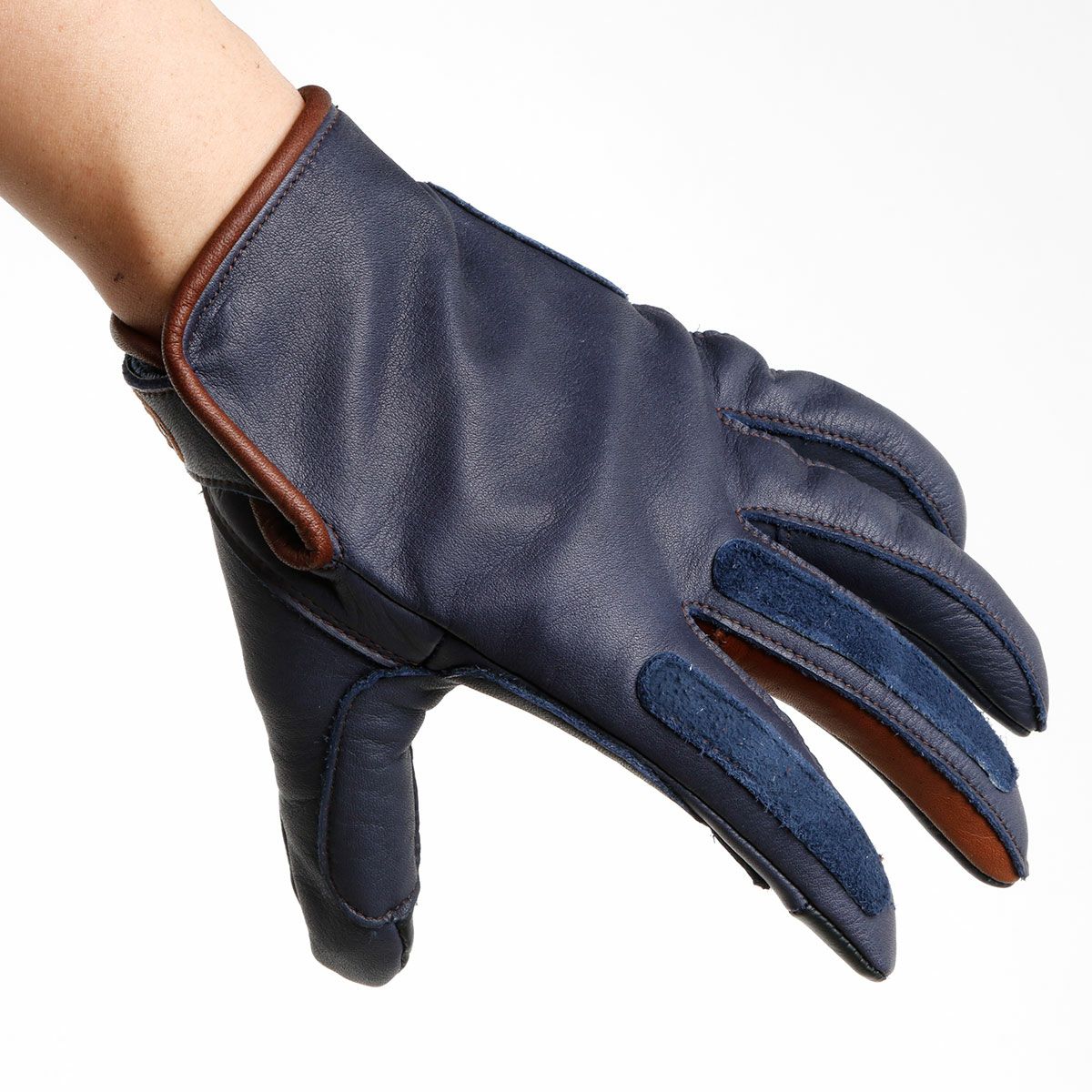 SHINICHIRO ARAKAWA｜グローブ 2｜3シーズン｜ネイビー×ブラウン