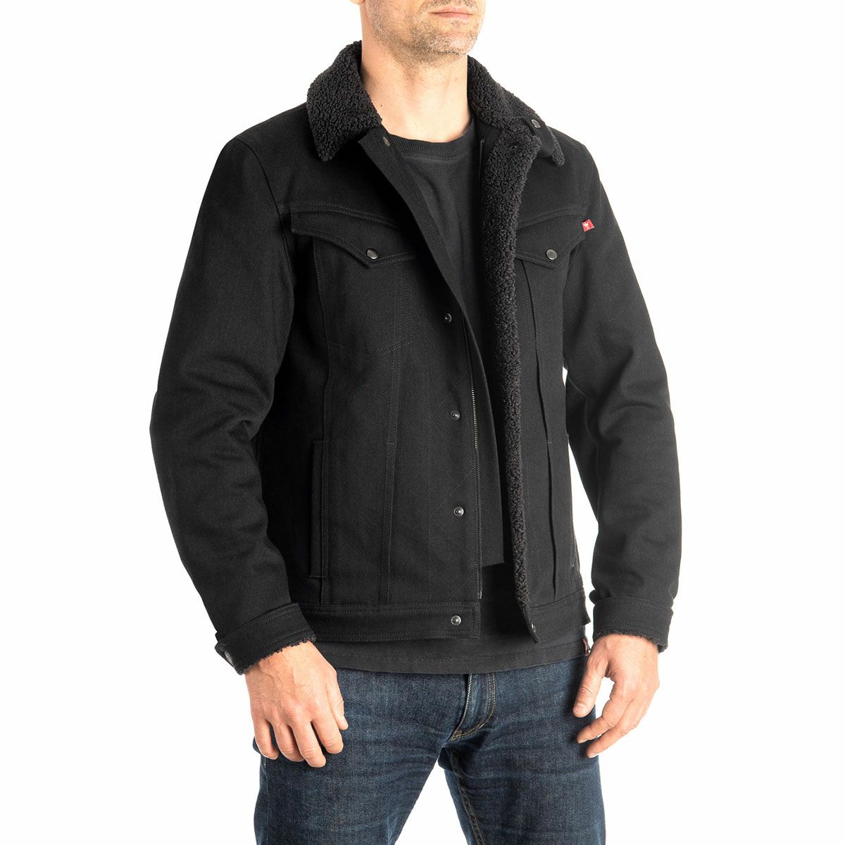 PANDO MOTO｜ハスキー コア 01｜ファブリック｜ブラック｜モデル着用