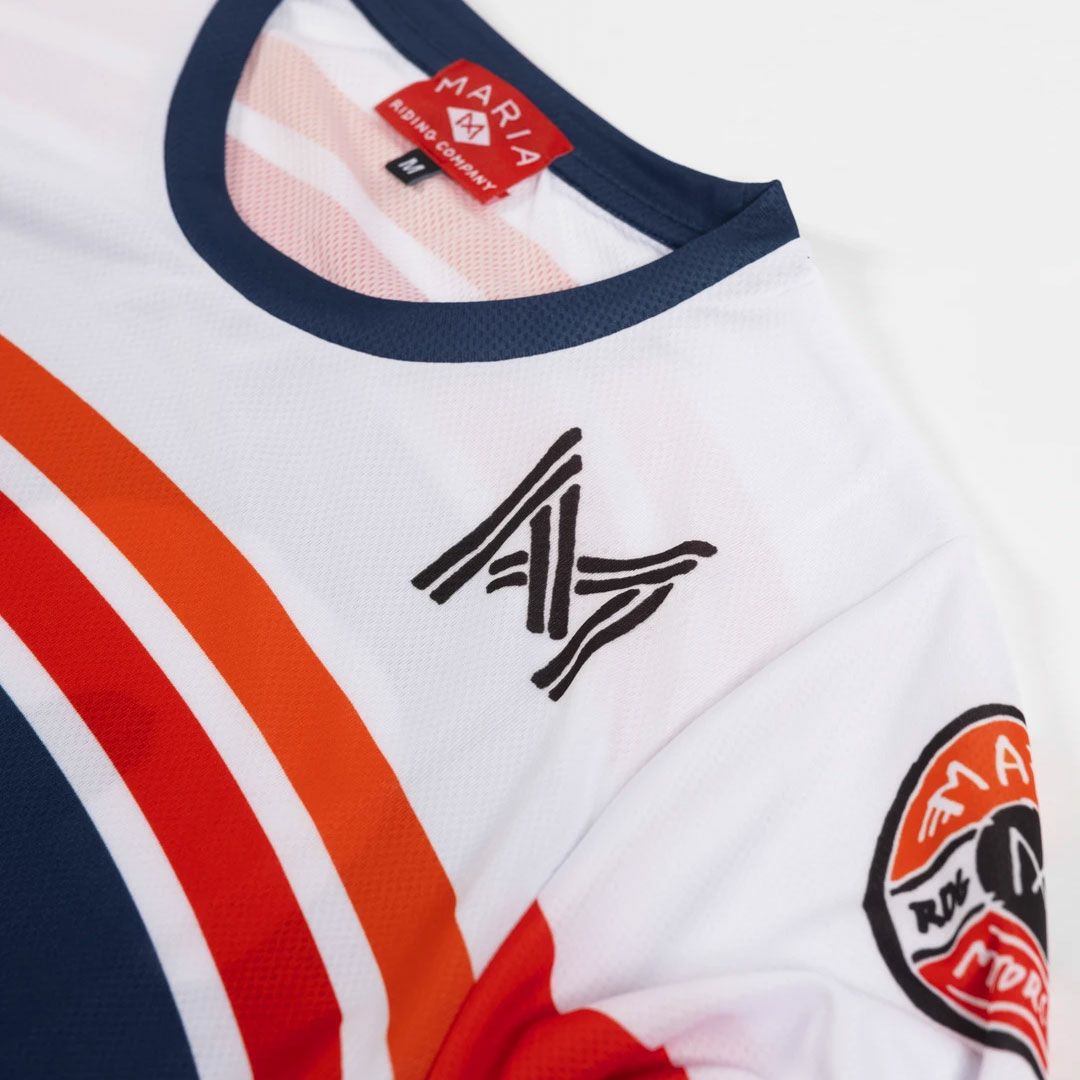 Maria Riding Company｜スーパー ライダー マリア オフロード レーシング ジャージ｜MXジャージ｜レッド×ブルー×ホワイト