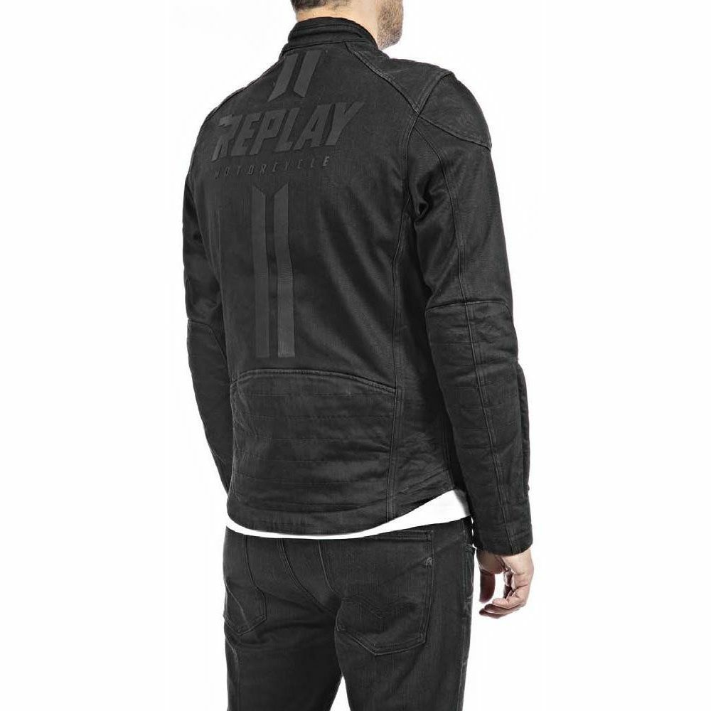 Replay｜ジャケット ONE｜ファブリック｜ブラック｜モデル着用
