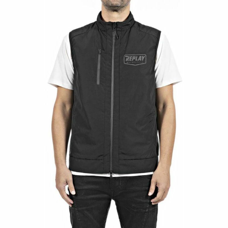 Replay｜ベスト｜ブラック｜モデル着用