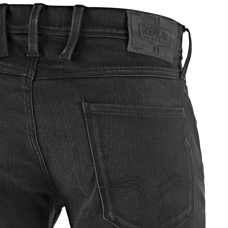 Replay｜チェイン ジーンズ｜デニム｜ブラック