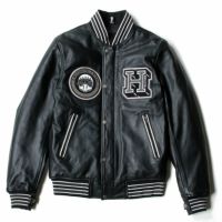 helstons｜カレッジ レザー ジャケット｜