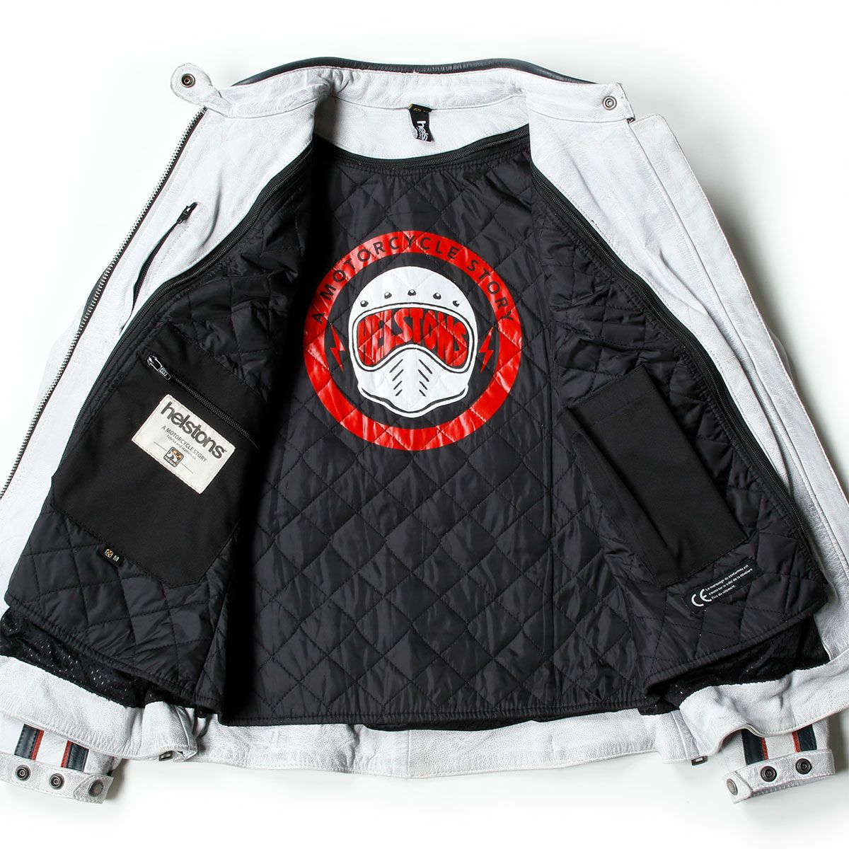 helstons｜ジェイド レザージャケット レディ｜ホワイト