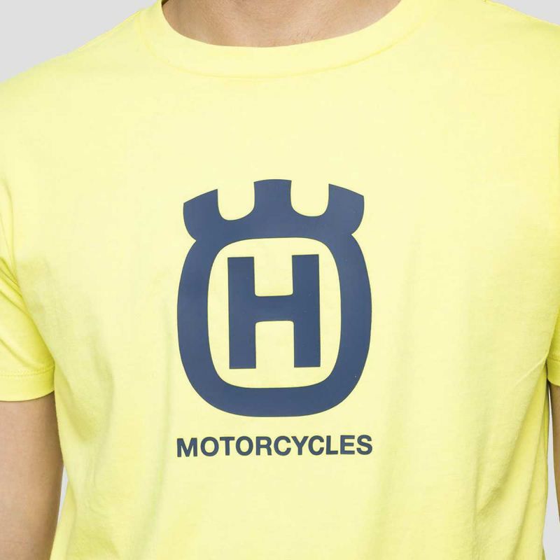 Replay｜オーガニック コットン Tシャツ｜ネオンイエロー｜モデル着用