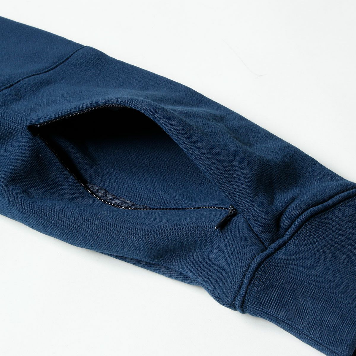 Replay｜クルーネック コットン スウェットシャツ｜ネイビーブルー