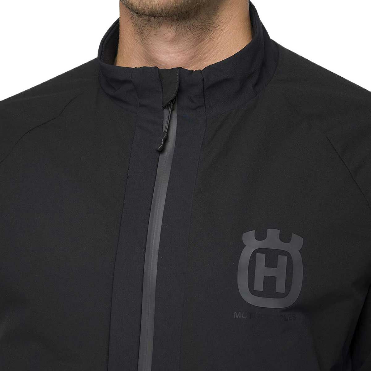 Replay｜フル ジッパー ナイロン ジャケット｜ファブリック｜ブラック｜モデル着用