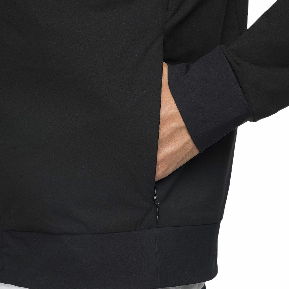 Replay｜フル ジッパー ナイロン ジャケット｜ファブリック｜ブラック｜モデル着用