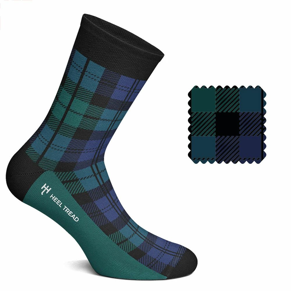 HEEL TREAD｜930 ブラック ウォッチ ソックス