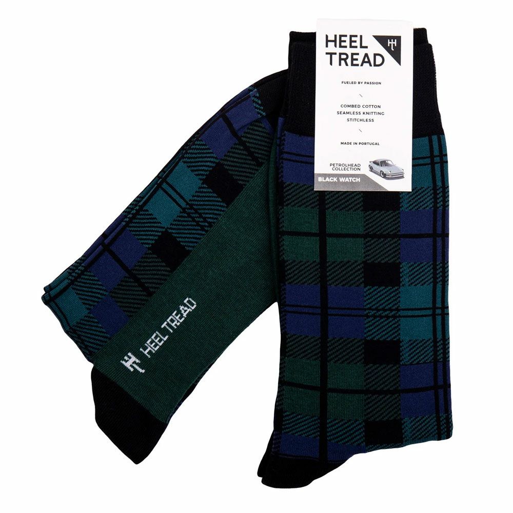 HEEL TREAD｜930 ブラック ウォッチ ソックス