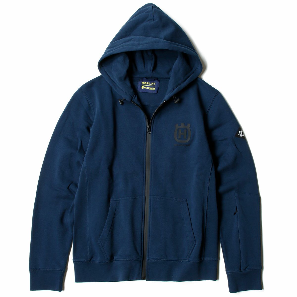 Replay｜フルジップフーディー REPLAY FOR HUSQVARNA｜フーディ｜ロイヤルブルー