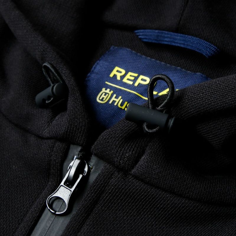 Replay｜フルジップフーディー REPLAY FOR HUSQVARNA｜フーディ｜ブラック