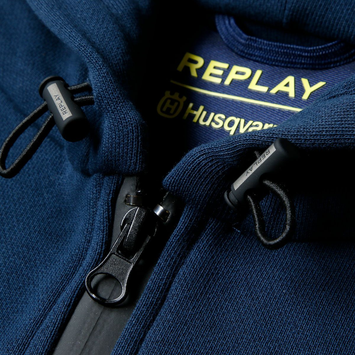 Replay｜フルジップフーディー REPLAY FOR HUSQVARNA｜フーディ｜ロイヤルブルー