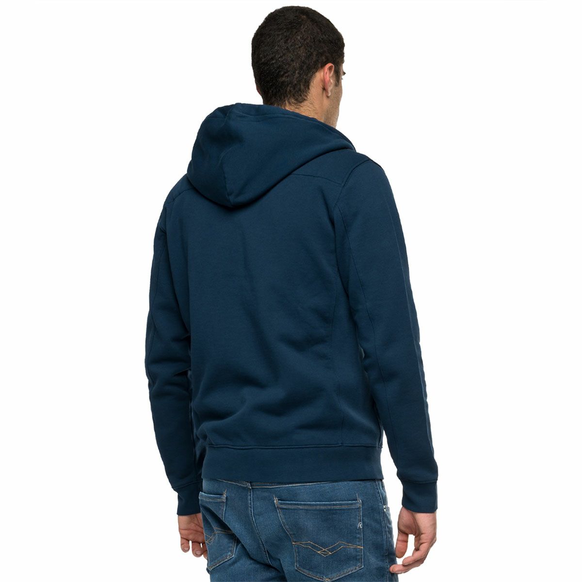 Replay｜フルジップフーディー REPLAY FOR HUSQVARNA｜フーディ｜ロイヤルブルー｜モデル着用