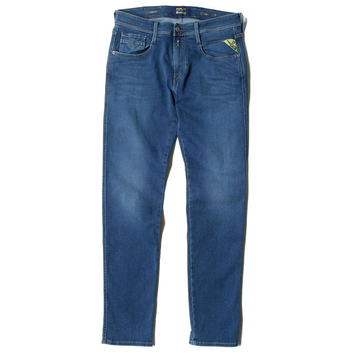 Replay｜CHAIN スリムフィットジーンズ REPLAY FOR HUSQVARNA｜デニム｜ミディアムブルー