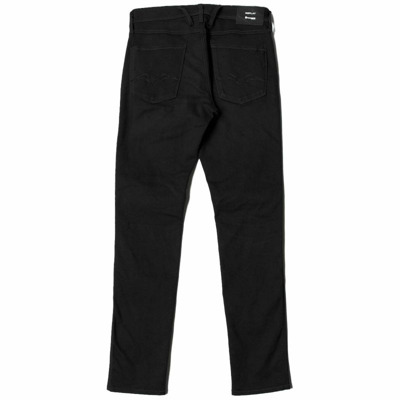 【新品】リプレイ　デニム　ブラック CHAIN スリムフィットジーンズ REPLAY FOR HUSQVARNA