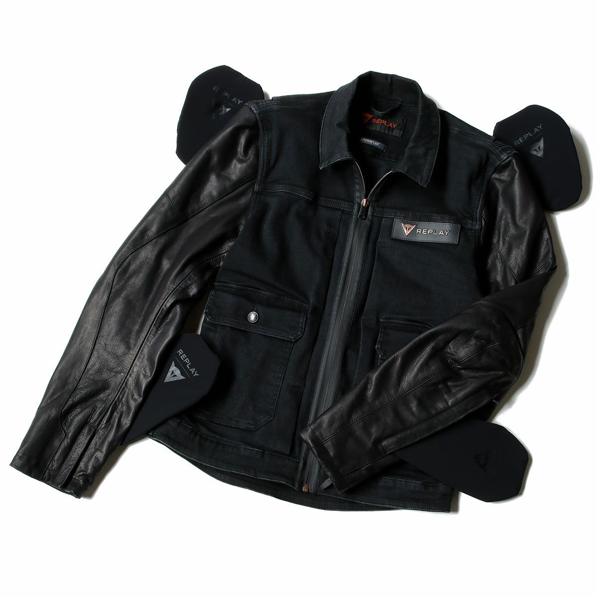 Replay｜REPLAY×DAINESE ハイパーコーデュラ ライディングジャケット｜ファブリック｜ブラック