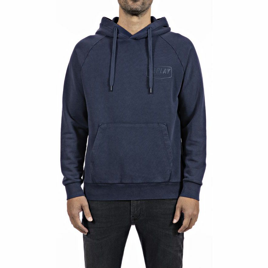 Replay｜クラシック フーディ｜ブルー｜モデル着用