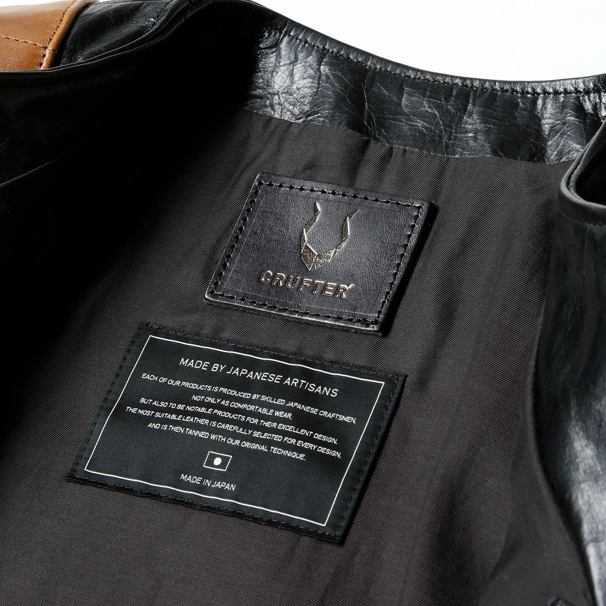 CRUFTER｜MJ1 リミテッド｜レザー｜ブラック×ブラウン