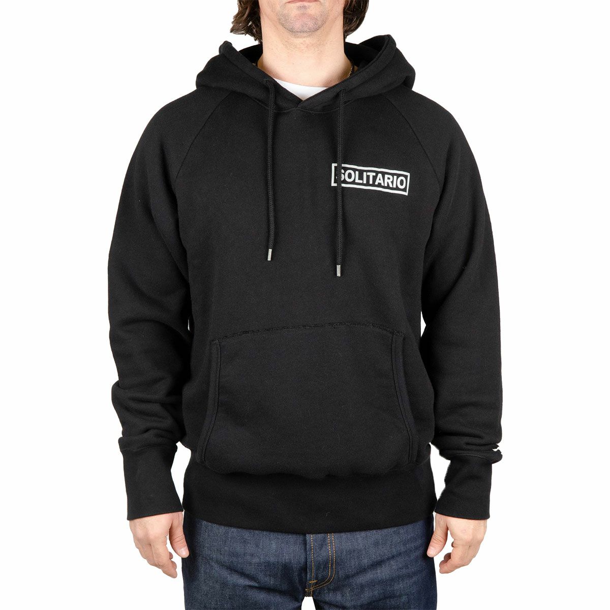 El Solitario｜リフレクティブ フーディ｜ブラック｜モデル着用
