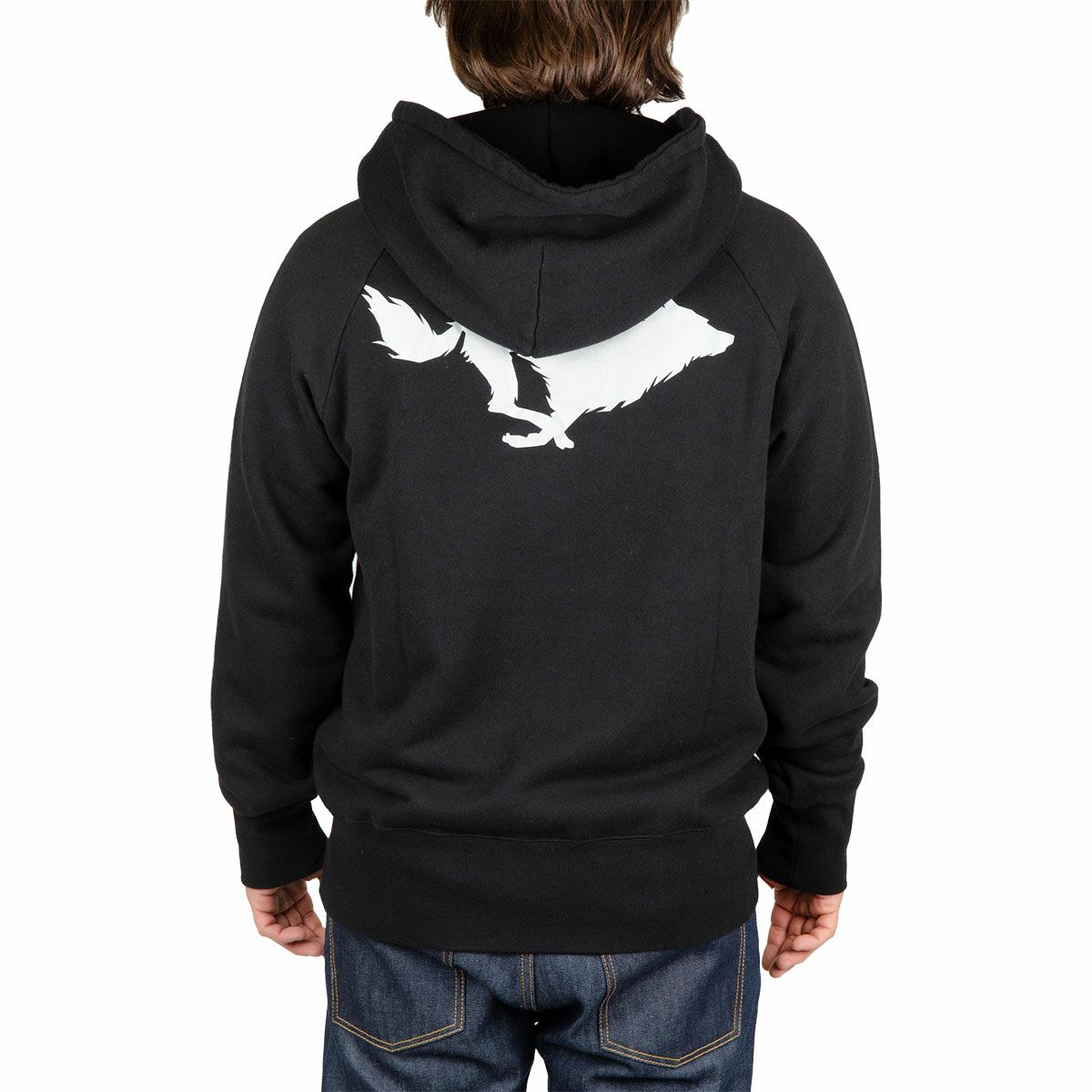 El Solitario｜リフレクティブ フーディ｜ブラック｜モデル着用